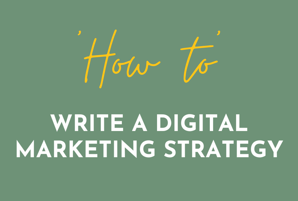 How to write a digital marketing strategy for your charity